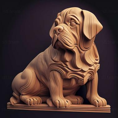 3D модель Відома тварина Єльської собаки (STL)